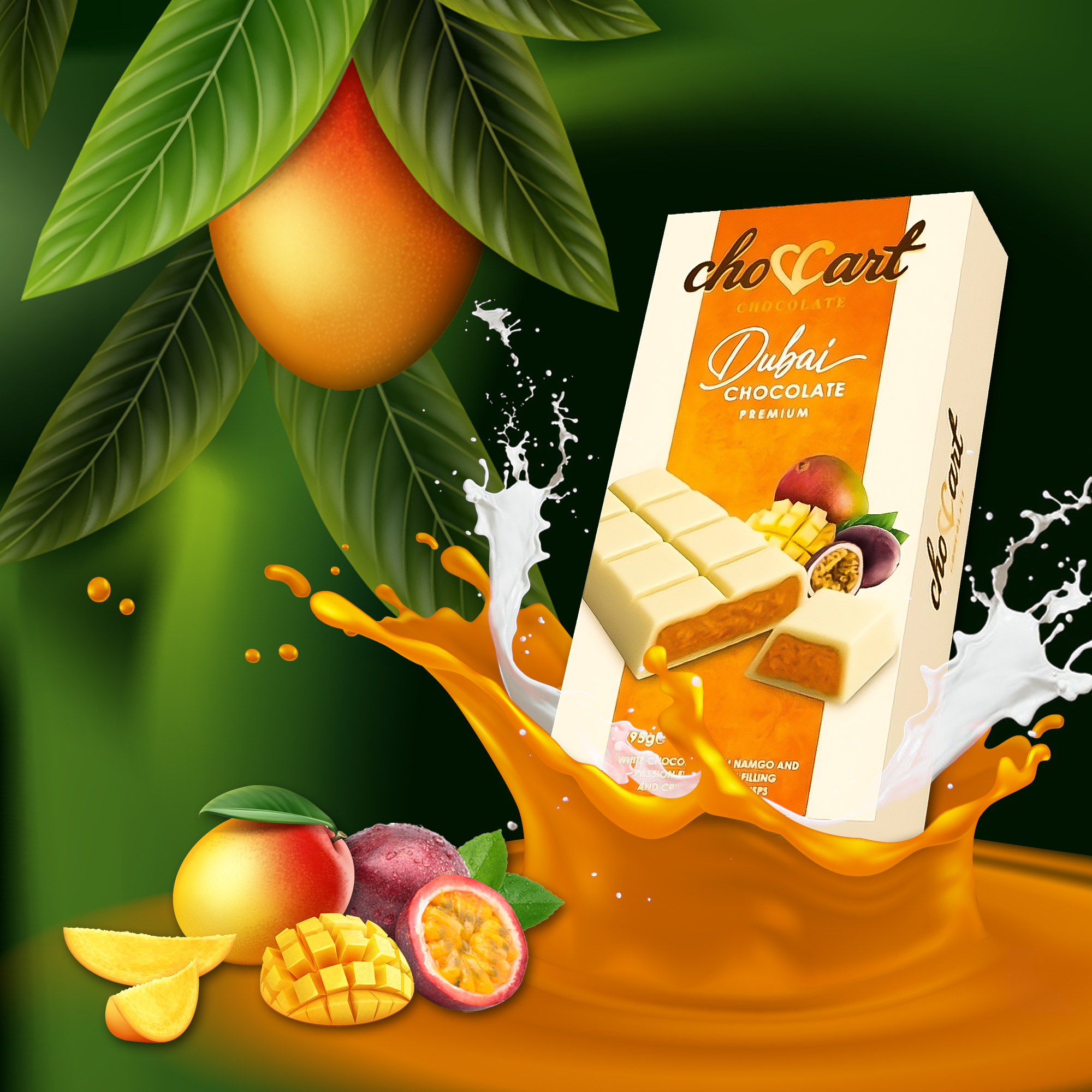 Dubai Mango & Passion Fruit Chocolate